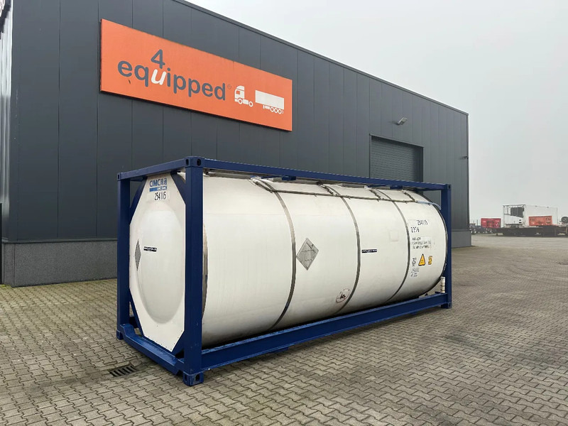 Opslagtank voor het vervoer van chemicaliën CIMC 20FT ISO, 25.050L / 1-COMP / 3 BAFFELS / T12 / 22T6 /, 4 manholes, ADR valid until 12/2026: afbeelding 1