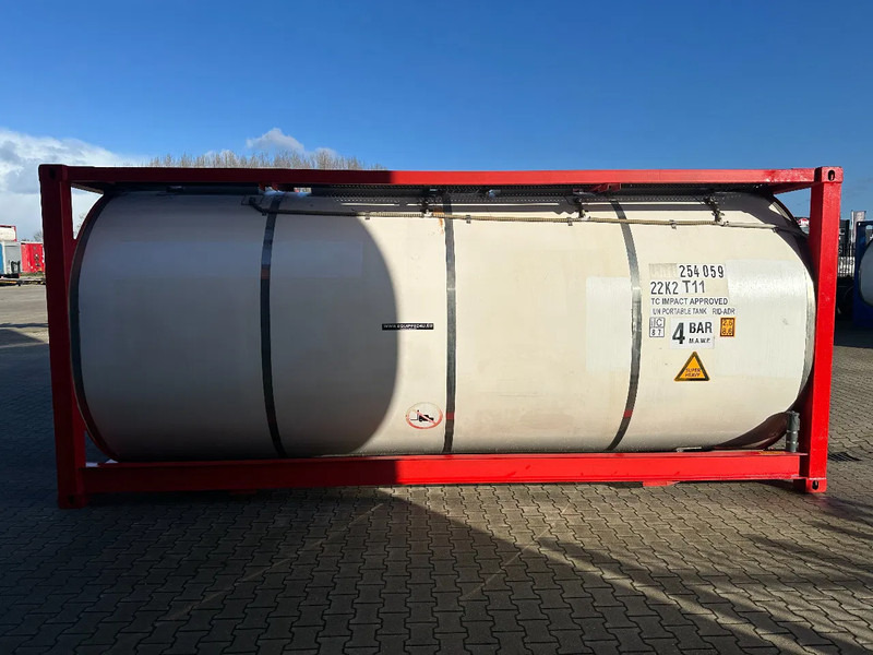 CIMC 20FT ISO, 25.080L / 1-COMP / 3 BAFFELS / T12 / 4 manholes / ADR valid until 12/2026 - Opslagtank: afbeelding 3 CIMC 20FT ISO, 25.080L / 1-COMP / 3 BAFFELS / T12 / 4 manholes / ADR valid until 12/2026 - Opslagtank: afbeelding 3