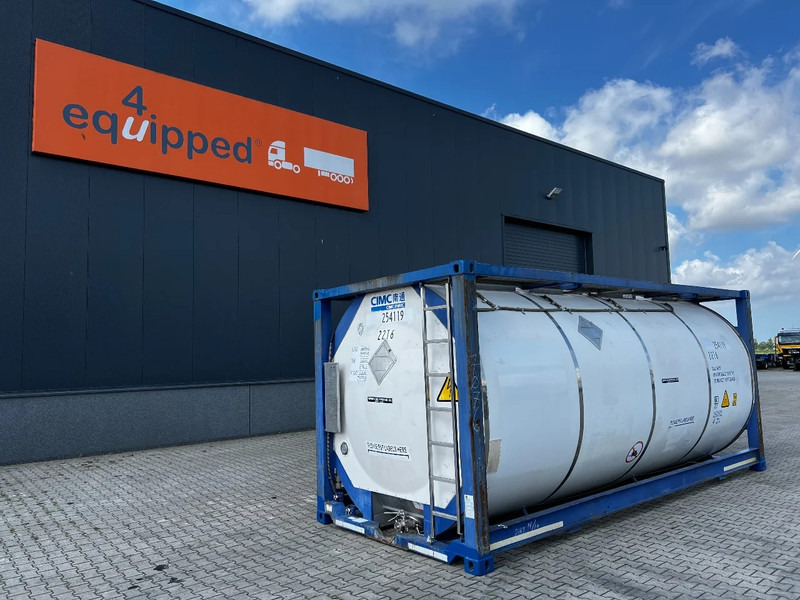Opslagtank voor het vervoer van chemicaliën CIMC 20FT ISO, 25.090L/1-COMP/3 BAFFELS/4 manholes, ADR valid until 11/2026: afbeelding 1