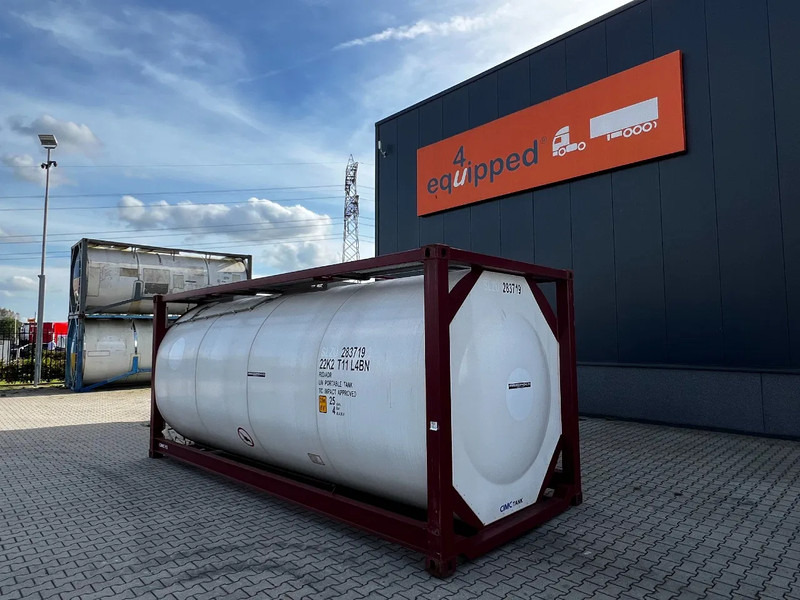 CIMC UNUSED, BOTH FOOD STUFF/CHEMICAL USE, 20FT ISO, 25.000L, L4BN, UN Portable, T11, test: 12-2026 - Opslagtank: afbeelding 2 CIMC UNUSED, BOTH FOOD STUFF/CHEMICAL USE, 20FT ISO, 25.000L, L4BN, UN Portable, T11, test: 12-2026 - Opslagtank: afbeelding 2