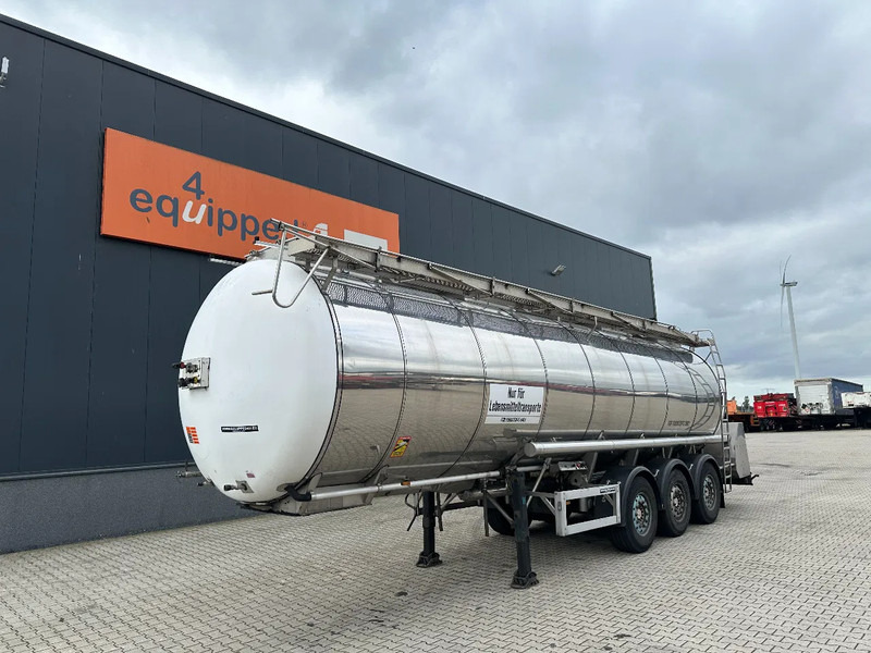 Feldbinder FOOD / LEVENSMIDDELEN / LEBENSMITTEL / 33.500L / 3-COMP / PUMP / NL-trailer / APK: 10-2026 - Tankoplegger: afbeelding 1 Feldbinder FOOD / LEVENSMIDDELEN / LEBENSMITTEL / 33.500L / 3-COMP / PUMP / NL-trailer / APK: 10-2026 - Tankoplegger: afbeelding 1