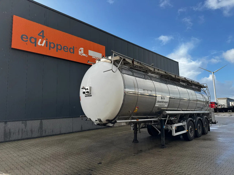 Feldbinder LEBENSMITTEL / LEVENSMIDDELEN FOOD / 33.500L / 3-COMP / PUMPE / INOX / NL-trailer / APK: 05-2026 - Tankoplegger: afbeelding 1 Feldbinder LEBENSMITTEL / LEVENSMIDDELEN FOOD / 33.500L / 3-COMP / PUMPE / INOX / NL-trailer / APK: 05-2026 - Tankoplegger: afbeelding 1
