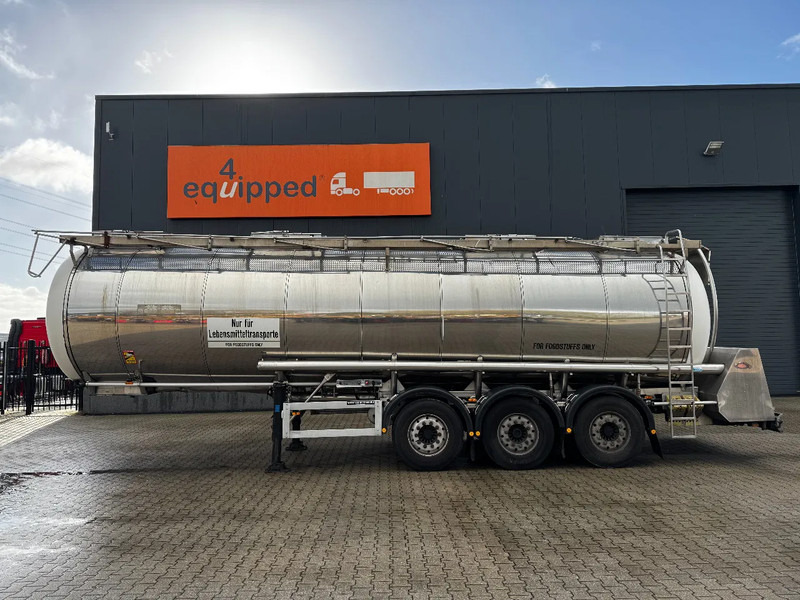 Feldbinder LEBENSMITTEL / LEVENSMIDDELEN FOOD / 33.500L / 3-COMP / PUMPE / INOX / NL-trailer / APK: 05-2026 - Tankoplegger: afbeelding 3 Feldbinder LEBENSMITTEL / LEVENSMIDDELEN FOOD / 33.500L / 3-COMP / PUMPE / INOX / NL-trailer / APK: 05-2026 - Tankoplegger: afbeelding 3