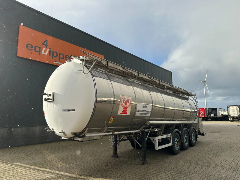 Feldbinder LEBENSMITTEL / LEVENSMIDDELEN FOOD / 33.500L / 3-COMP / PUMPE / INOX / NL-trailer / APK: 07-2026 - Tankoplegger: afbeelding 1 Feldbinder LEBENSMITTEL / LEVENSMIDDELEN FOOD / 33.500L / 3-COMP / PUMPE / INOX / NL-trailer / APK: 07-2026 - Tankoplegger: afbeelding 1