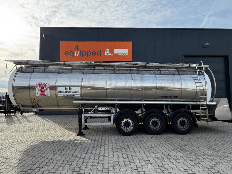 Feldbinder LEBENSMITTEL / LEVENSMIDDELEN FOOD / 33.500L / 3-COMP / PUMPE / INOX / NL-trailer / APK: 10-2026 - Tankoplegger: afbeelding 2 Feldbinder LEBENSMITTEL / LEVENSMIDDELEN FOOD / 33.500L / 3-COMP / PUMPE / INOX / NL-trailer / APK: 10-2026 - Tankoplegger: afbeelding 2