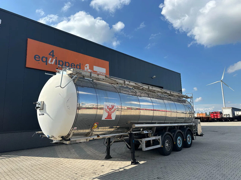 Feldbinder LEBENSMITTEL / LEVENSMIDDELEN FOOD / 33.500L / 3-COMP / PUMPE / NL-trailer / APK: 09-2026 - Tankoplegger: afbeelding 1 Feldbinder LEBENSMITTEL / LEVENSMIDDELEN FOOD / 33.500L / 3-COMP / PUMPE / NL-trailer / APK: 09-2026 - Tankoplegger: afbeelding 1