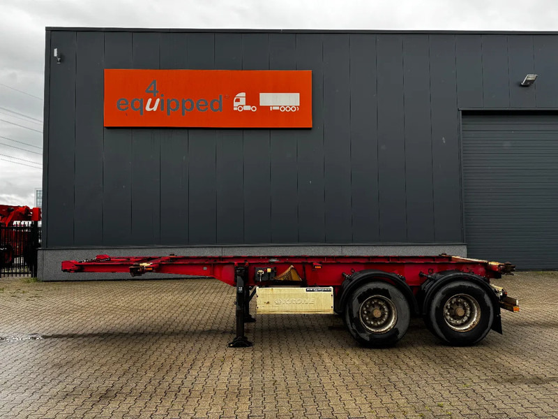 Krone 2-assig 20FT chassis, BPW + trommel, luchtvering, leeggewicht: 3.180kg - Containertransporter/ Wissellaadbak oplegger: afbeelding 3 Krone 2-assig 20FT chassis, BPW + trommel, luchtvering, leeggewicht: 3.180kg - Containertransporter/ Wissellaadbak oplegger: afbeelding 3