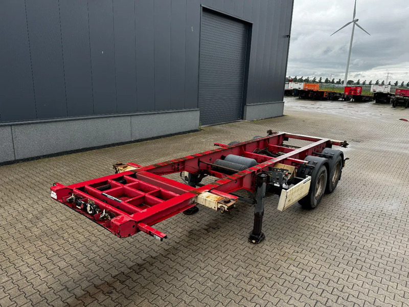 Krone 2-assig 20FT chassis, BPW + trommel, luchtvering, leeggewicht: 3.180kg - Containertransporter/ Wissellaadbak oplegger: afbeelding 5 Krone 2-assig 20FT chassis, BPW + trommel, luchtvering, leeggewicht: 3.180kg - Containertransporter/ Wissellaadbak oplegger: afbeelding 5