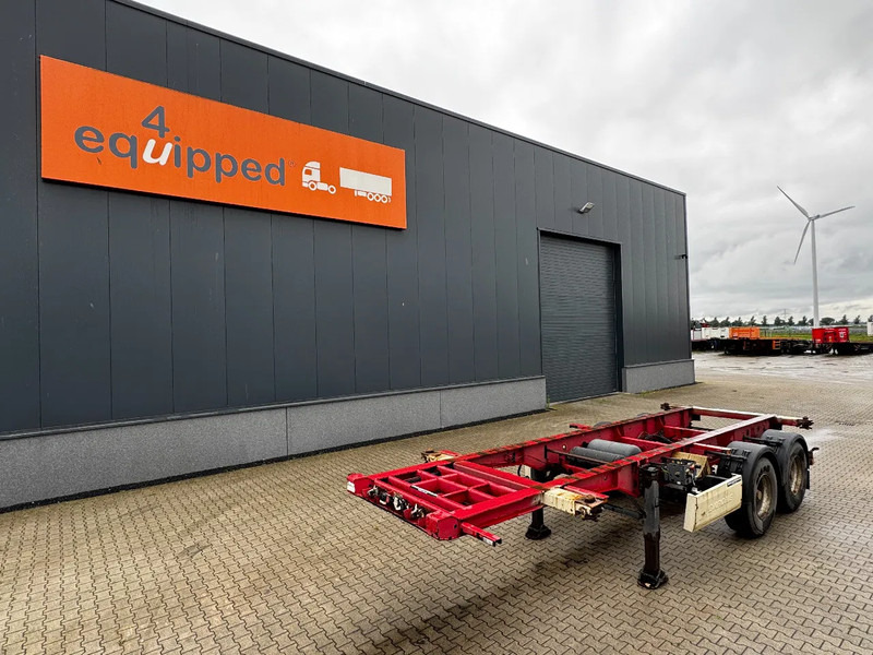 Krone 2-assig 20FT chassis, BPW + trommel, luchtvering, leeggewicht: 3.180kg - Containertransporter/ Wissellaadbak oplegger: afbeelding 1 Krone 2-assig 20FT chassis, BPW + trommel, luchtvering, leeggewicht: 3.180kg - Containertransporter/ Wissellaadbak oplegger: afbeelding 1