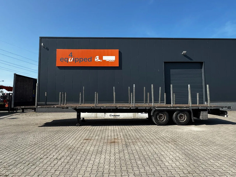 Krone originele platte oplegger met rongpotten + rongen, liftas, schijfremmen, NL-oplegger - Open bak met boorden oplegger: afbeelding 2 Krone originele platte oplegger met rongpotten + rongen, liftas, schijfremmen, NL-oplegger - Open bak met boorden oplegger: afbeelding 2