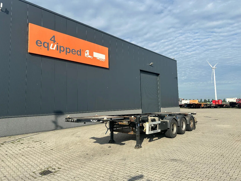 LAG 20FT + 30FT, BPW + DISC, LIFTAXLE, NL-CHASSIS - Containertransporter/ Wissellaadbak oplegger: afbeelding 1 LAG 20FT + 30FT, BPW + DISC, LIFTAXLE, NL-CHASSIS - Containertransporter/ Wissellaadbak oplegger: afbeelding 1