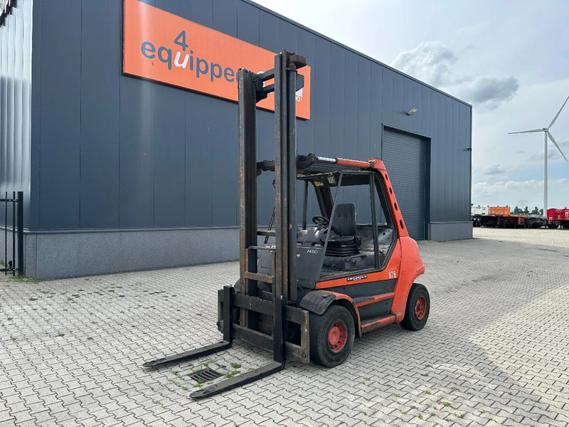 Linde H80D-03 FORKLIFT, 8000KG, duplex, 6 cil. Deutz diesel, 12.200hrs, - Diesel heftruck: afbeelding 1 Linde H80D-03 FORKLIFT, 8000KG, duplex, 6 cil. Deutz diesel, 12.200hrs, - Diesel heftruck: afbeelding 1