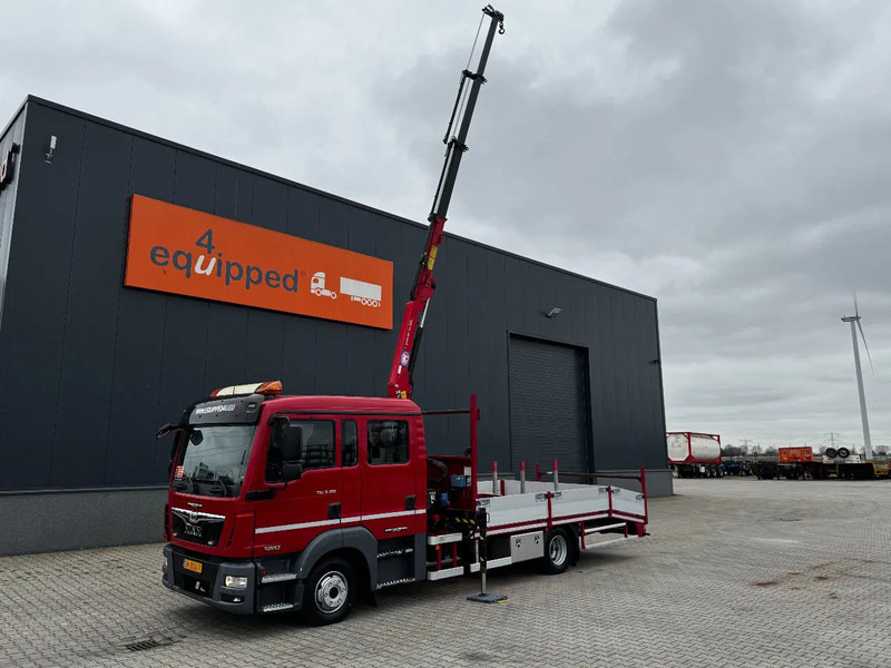 MAN TGL 8.180 Dubbele Cabine (DOKA), HMF535 K3 kraan met slechts 283 uur en 211.164km, EURO-6, oprij-platen, NL-truck, APK: 11/2025 - Autovrachtwagen vrachtwagen, Kraanwagen: afbeelding 4 MAN TGL 8.180 Dubbele Cabine (DOKA), HMF535 K3 kraan met slechts 283 uur en 211.164km, EURO-6, oprij-platen, NL-truck, APK: 11/2025 - Autovrachtwagen vrachtwagen, Kraanwagen: afbeelding 4