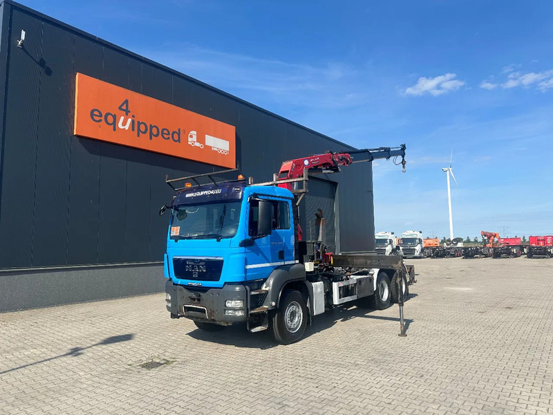 MAN TGS 33.440 6x4, EURO-5, HMF 2030 Crane + VDL HOOK, full spring, manual gearbox, MOT 03/2026 - Haakarmsysteem vrachtwagen, Kraanwagen: afbeelding 1 MAN TGS 33.440 6x4, EURO-5, HMF 2030 Crane + VDL HOOK, full spring, manual gearbox, MOT 03/2026 - Haakarmsysteem vrachtwagen, Kraanwagen: afbeelding 1