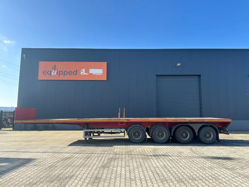 MOL 62 tons Ballast trailer, 4 axles, 2 steering axles, Belgium- trailer, 70% tyres - Open bak met boorden oplegger: afbeelding 3 MOL 62 tons Ballast trailer, 4 axles, 2 steering axles, Belgium- trailer, 70% tyres - Open bak met boorden oplegger: afbeelding 3