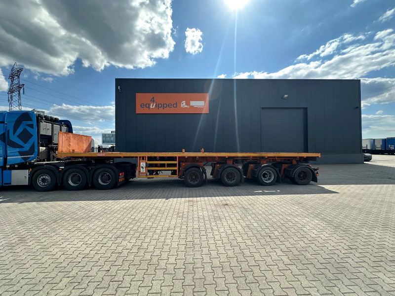 Nooteboom OVB-73-04, 73 tons Ballast trailer, 4 axles, 3 hydraulic steering axles, MOT 12/2025 - Open bak met boorden oplegger: afbeelding 2 Nooteboom OVB-73-04, 73 tons Ballast trailer, 4 axles, 3 hydraulic steering axles, MOT 12/2025 - Open bak met boorden oplegger: afbeelding 2