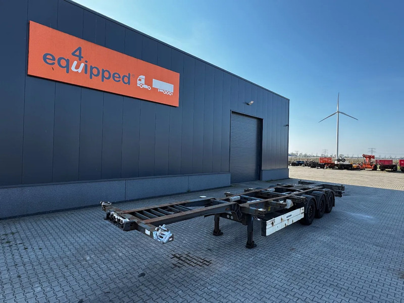 Schmitz Cargobull 40FT HC-chassis, SAF + disc, liftaxle, extendable at the rear, NL-chassis - Containertransporter/ Wissellaadbak oplegger: afbeelding 1 Schmitz Cargobull 40FT HC-chassis, SAF + disc, liftaxle, extendable at the rear, NL-chassis - Containertransporter/ Wissellaadbak oplegger: afbeelding 1