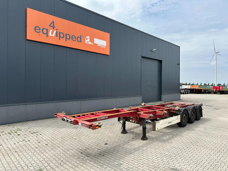 Schmitz Cargobull SCF 24 G MX 40FT HC-chassis, discbrakes, liftaxle, extendable at the rear, NL-chassis - Containertransporter/ Wissellaadbak oplegger: afbeelding 2 Schmitz Cargobull SCF 24 G MX 40FT HC-chassis, discbrakes, liftaxle, extendable at the rear, NL-chassis - Containertransporter/ Wissellaadbak oplegger: afbeelding 2