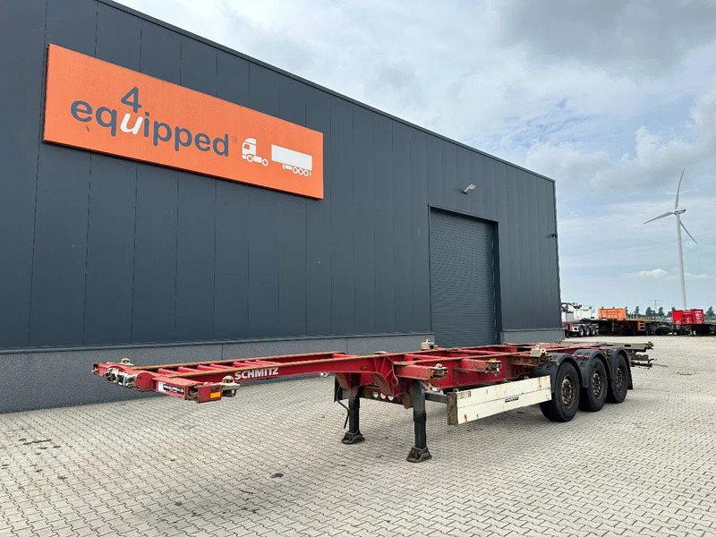 Schmitz Cargobull SCF 24 G MX 40FT HC-chassis, discbrakes, liftaxle, extendable at the rear, NL-chassis - Containertransporter/ Wissellaadbak oplegger: afbeelding 1 Schmitz Cargobull SCF 24 G MX 40FT HC-chassis, discbrakes, liftaxle, extendable at the rear, NL-chassis - Containertransporter/ Wissellaadbak oplegger: afbeelding 1