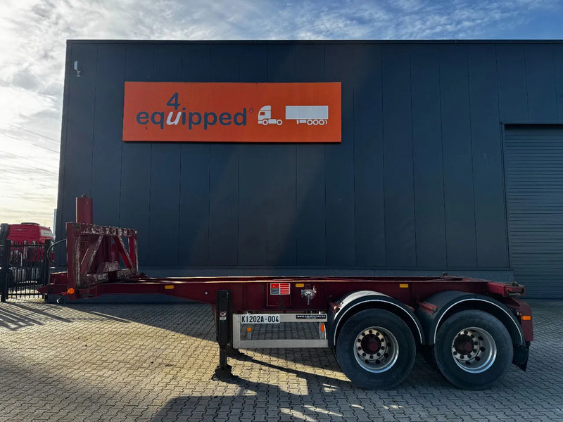 Van Hool 2 AXLE 20FT TIPPING-CHASSIS / TWIN-TIRES / BPW + DRUM / ALCOA / NL-trailer / APK - Containertransporter/ Wissellaadbak oplegger: afbeelding 2 Van Hool 2 AXLE 20FT TIPPING-CHASSIS / TWIN-TIRES / BPW + DRUM / ALCOA / NL-trailer / APK - Containertransporter/ Wissellaadbak oplegger: afbeelding 2