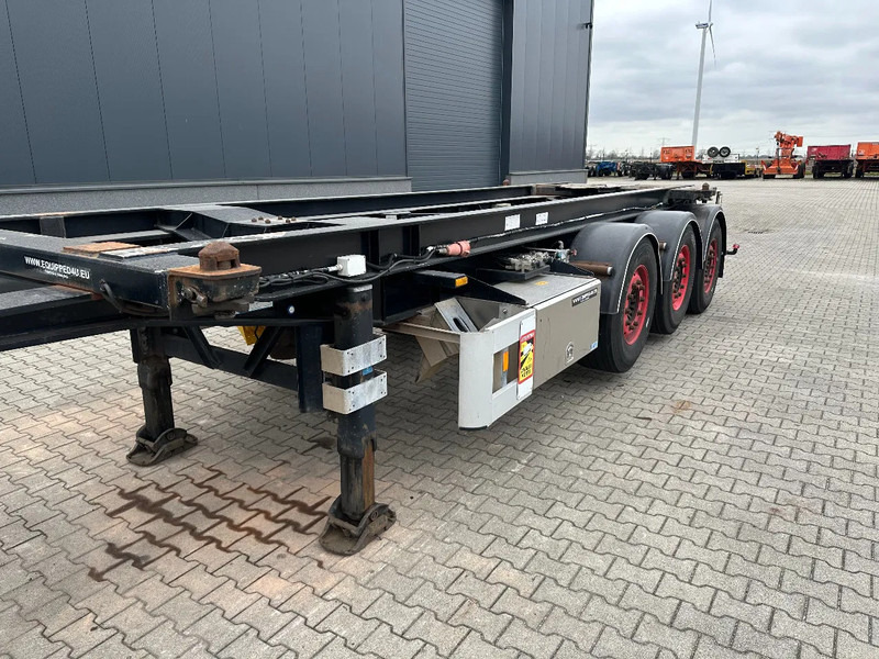 Containertransporter/ Wissellaadbak oplegger Van Hool 20FT Tipping-chassis, ADR (EX/II, EX/III, FL, AT, OX), SAF, 2 liftaxles, APK/ADR: 06-2026: afbeelding 10