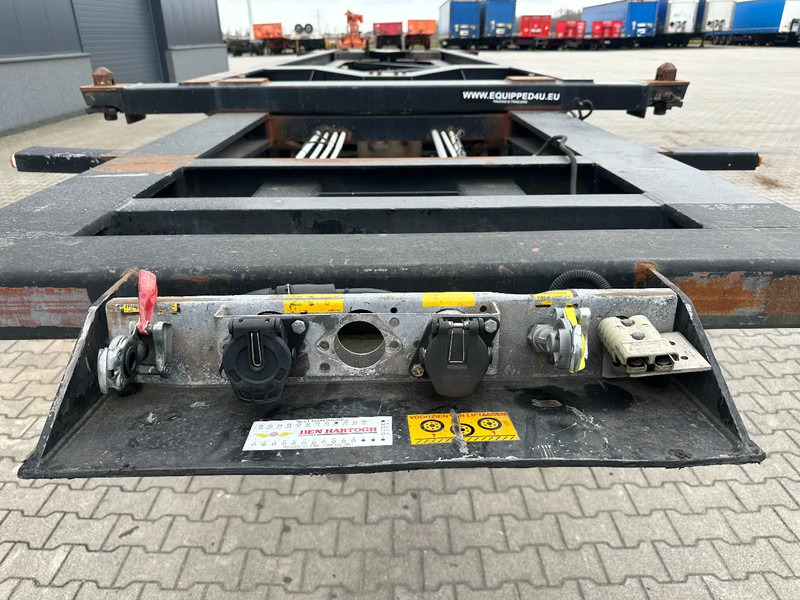 Containertransporter/ Wissellaadbak oplegger Van Hool 20FT Tipping-chassis, ADR (EX/II, EX/III, FL, AT, OX), SAF, 2 liftaxles, APK/ADR: 06-2026: afbeelding 7