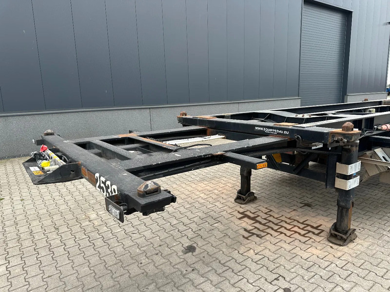 Containertransporter/ Wissellaadbak oplegger Van Hool 20FT Tipping-chassis, ADR (EX/II, EX/III, FL, AT, OX), SAF, 2 liftaxles, APK/ADR: 06-2026: afbeelding 11