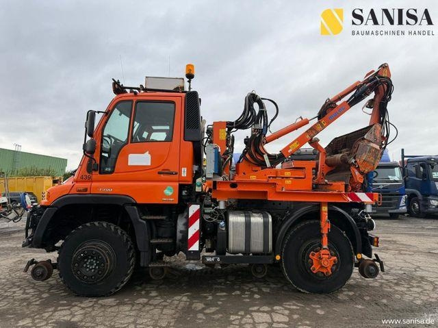 Unimog U400/ Zweiwege/ Rail/ Gleis/Mulag - Gemeentelijke machine/ Speciaal: afbeelding 4 Unimog U400/ Zweiwege/ Rail/ Gleis/Mulag - Gemeentelijke machine/ Speciaal: afbeelding 4