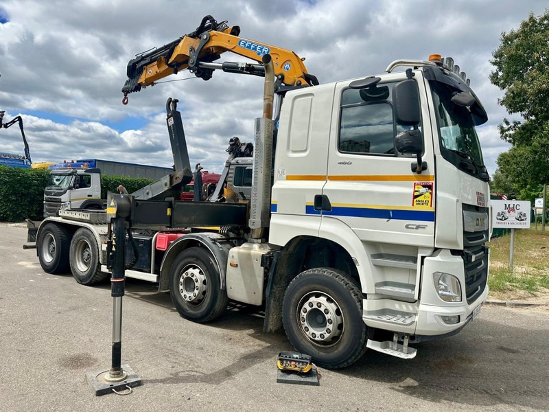 DAF CF 480 8x4 HOOKLIFT + CRANE (19m!) EFFER 205 / 6S + WINCH - RETARDER - *165.000km* - VERY NICE - Kraanwagen: afbeelding 1 DAF CF 480 8x4 HOOKLIFT + CRANE (19m!) EFFER 205 / 6S + WINCH - RETARDER - *165.000km* - VERY NICE - Kraanwagen: afbeelding 1