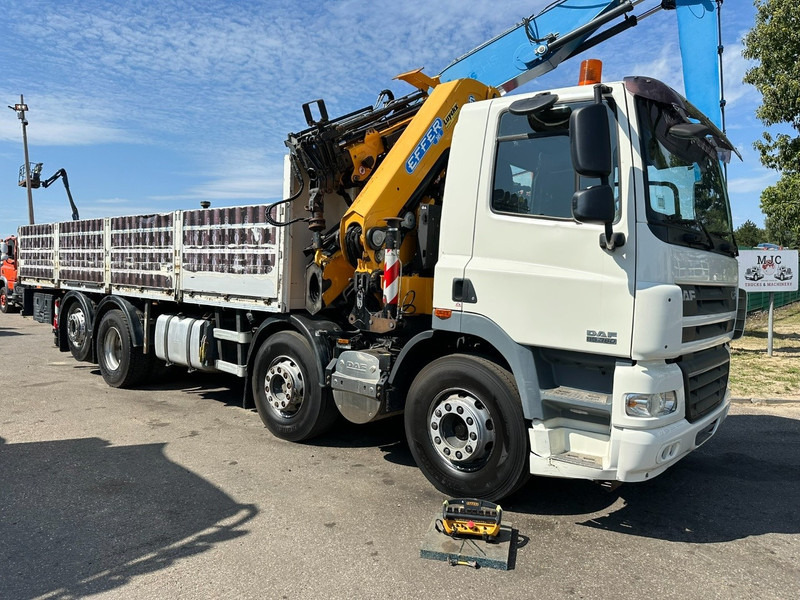 DAF CF 85.360 8x2 + CRANE (25m!) EFFER 305 6S + JIB 4S + ROTATOR - PLATORM 7m60 - LIFT + STEERING AXLE - EURO 5 - BE - Vrachtwagen met open laadbak, Kraanwagen: afbeelding 1 DAF CF 85.360 8x2 + CRANE (25m!) EFFER 305 6S + JIB 4S + ROTATOR - PLATORM 7m60 - LIFT + STEERING AXLE - EURO 5 - BE - Vrachtwagen met open laadbak, Kraanwagen: afbeelding 1