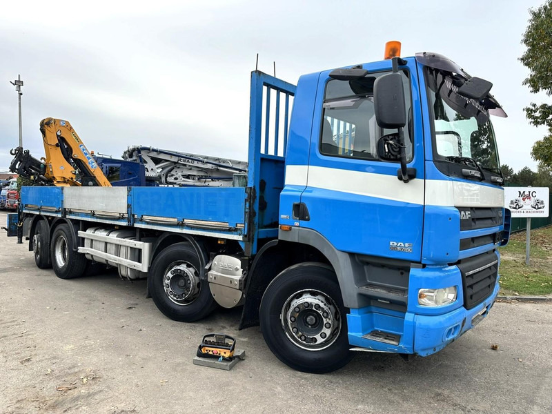 DAF CF 85.360 8x2 PRITSCHE 7m35 + KRAN EFFER 165-3S + RADIO - MANUAL GEARBOX ZF - EURO 5 - BE TRUCK - Vrachtwagen met open laadbak, Kraanwagen: afbeelding 1 DAF CF 85.360 8x2 PRITSCHE 7m35 + KRAN EFFER 165-3S + RADIO - MANUAL GEARBOX ZF - EURO 5 - BE TRUCK - Vrachtwagen met open laadbak, Kraanwagen: afbeelding 1