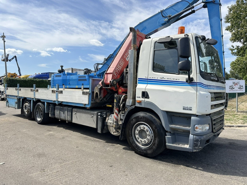DAF CF 85.410 6X2 + KRAN FASSI F360XP 5x - RETARDER - EURO 5 - LIFT + STEERING AXLE - PLATFORM 7m45 - TUV 05/2026 - Vrachtwagen met open laadbak, Kraanwagen: afbeelding 1 DAF CF 85.410 6X2 + KRAN FASSI F360XP 5x - RETARDER - EURO 5 - LIFT + STEERING AXLE - PLATFORM 7m45 - TUV 05/2026 - Vrachtwagen met open laadbak, Kraanwagen: afbeelding 1