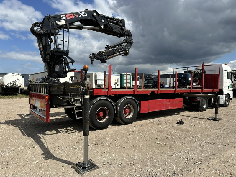 Kwb 2-AXLES PLATFORM + CRANE + HIAB 377 E-4 HIPRO + JIB 100X-3 + RADIO + ROTATOR - SAF axles - AIR SUSPENISION - BELGIAN REG. - Open bak met boorden oplegger: afbeelding 2 Kwb 2-AXLES PLATFORM + CRANE + HIAB 377 E-4 HIPRO + JIB 100X-3 + RADIO + ROTATOR - SAF axles - AIR SUSPENISION - BELGIAN REG. - Open bak met boorden oplegger: afbeelding 2