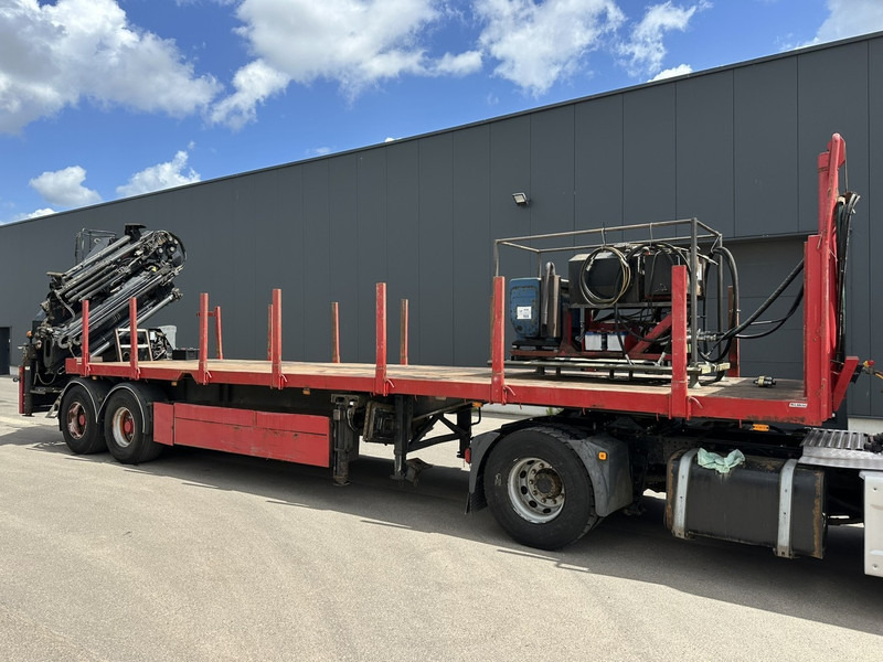 Kwb 2-AXLES PLATFORM + CRANE + HIAB 377 E-4 HIPRO + JIB 100X-3 + RADIO + ROTATOR - SAF axles - AIR SUSPENISION - BELGIAN REG. - Open bak met boorden oplegger: afbeelding 3 Kwb 2-AXLES PLATFORM + CRANE + HIAB 377 E-4 HIPRO + JIB 100X-3 + RADIO + ROTATOR - SAF axles - AIR SUSPENISION - BELGIAN REG. - Open bak met boorden oplegger: afbeelding 3