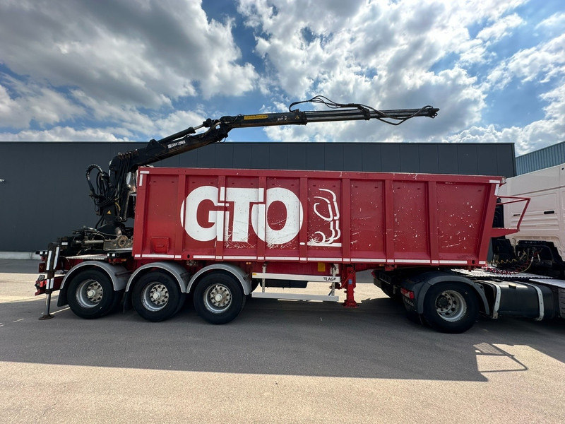 LAG 3-AXLES ALU BOX + CRANE JONSORED 1090 DT-CORTO + CABIN - 2x EXTENDABLE - 5/6 F - BELGIAN PAPERS - Open bak met boorden oplegger: afbeelding 3 LAG 3-AXLES ALU BOX + CRANE JONSORED 1090 DT-CORTO + CABIN - 2x EXTENDABLE - 5/6 F - BELGIAN PAPERS - Open bak met boorden oplegger: afbeelding 3