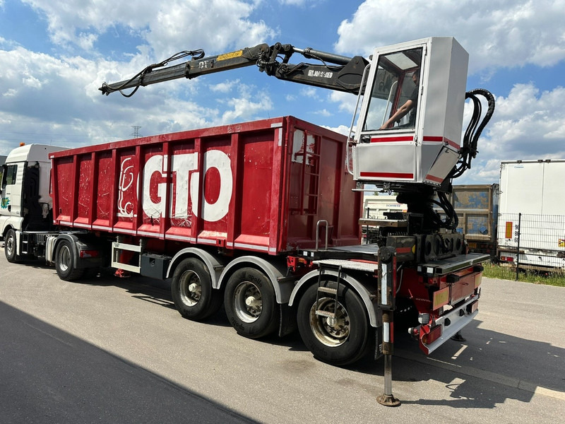 LAG 3-AXLES ALU BOX + CRANE JONSORED 1090 DT-CORTO + CABIN - 2x EXTENDABLE - 5/6 F - BELGIAN PAPERS - Open bak met boorden oplegger: afbeelding 1 LAG 3-AXLES ALU BOX + CRANE JONSORED 1090 DT-CORTO + CABIN - 2x EXTENDABLE - 5/6 F - BELGIAN PAPERS - Open bak met boorden oplegger: afbeelding 1