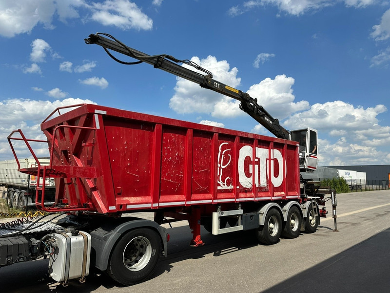 LAG 3-AXLES ALU BOX + CRANE JONSORED 1090 DT-CORTO + CABIN - 2x EXTENDABLE - 5/6 F - BELGIAN PAPERS - Open bak met boorden oplegger: afbeelding 4 LAG 3-AXLES ALU BOX + CRANE JONSORED 1090 DT-CORTO + CABIN - 2x EXTENDABLE - 5/6 F - BELGIAN PAPERS - Open bak met boorden oplegger: afbeelding 4
