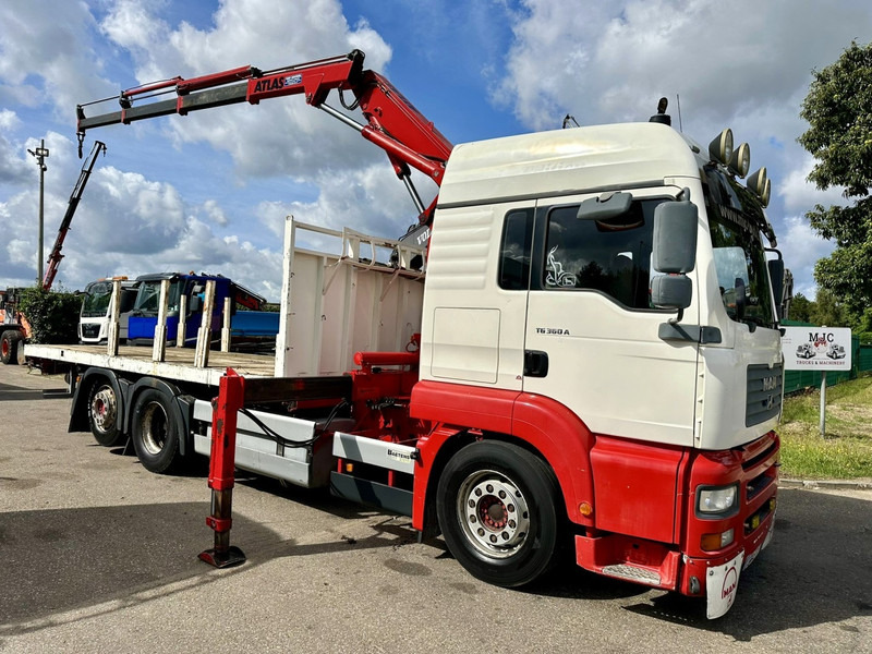 MAN TG 360 A 6x2 + CRANE ATLAS 100.1 A3 - PLATFORM 5m80 - E3 - LIFT-AXLE - FULL AIR SUSPENSION - ZF AS TRONIC - BE TRUCK - Kraanwagen: afbeelding 1 MAN TG 360 A 6x2 + CRANE ATLAS 100.1 A3 - PLATFORM 5m80 - E3 - LIFT-AXLE - FULL AIR SUSPENSION - ZF AS TRONIC - BE TRUCK - Kraanwagen: afbeelding 1