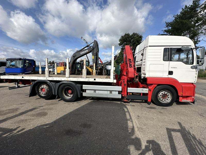 MAN TG 360 A 6x2 + KRAN ATLAS 100.1 A3 - PLATFORM 5m80 - E3 - LIFT-AXLE - FULL AIR SUSPENSION - ZF AS TRONIC - BE TRUCK - Vrachtwagen met open laadbak, Kraanwagen: afbeelding 4 MAN TG 360 A 6x2 + KRAN ATLAS 100.1 A3 - PLATFORM 5m80 - E3 - LIFT-AXLE - FULL AIR SUSPENSION - ZF AS TRONIC - BE TRUCK - Vrachtwagen met open laadbak, Kraanwagen: afbeelding 4