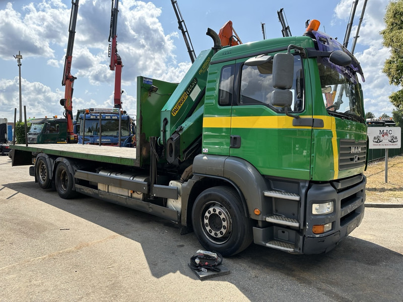 MAN TGA 26.360 6X2 BL + CRANE PALFINGER PK 18500 (4x) - LIFT + STEERING AXLE - PLATFORM 7m75 - MANUAL GEARBOX - Kraanwagen: afbeelding 2 MAN TGA 26.360 6X2 BL + CRANE PALFINGER PK 18500 (4x) - LIFT + STEERING AXLE - PLATFORM 7m75 - MANUAL GEARBOX - Kraanwagen: afbeelding 2
