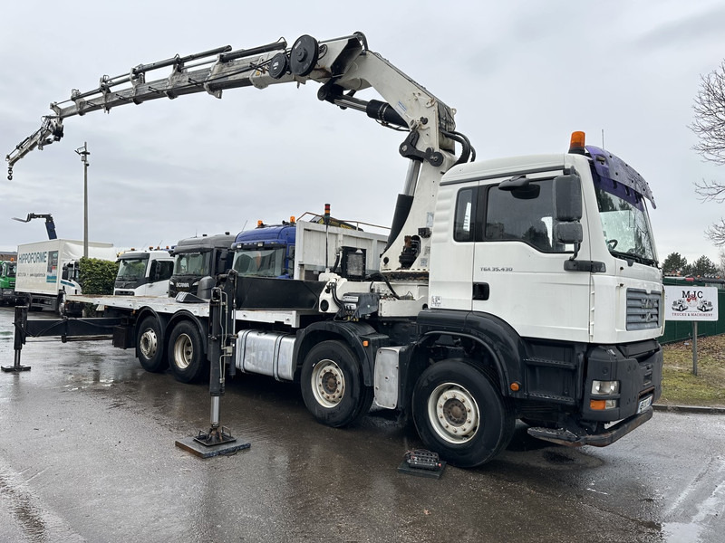 MAN TGA 35.430 8x2 + CRANE HIAB 700 E-6 + JIB 165X-3 - RETARDER - PLATFORM 6m70~8m50 EXTENDABLE - MANUAL GEARBOX ZF - LIFT + STEERING AXLE - Kraanwagen: afbeelding 1 MAN TGA 35.430 8x2 + CRANE HIAB 700 E-6 + JIB 165X-3 - RETARDER - PLATFORM 6m70~8m50 EXTENDABLE - MANUAL GEARBOX ZF - LIFT + STEERING AXLE - Kraanwagen: afbeelding 1
