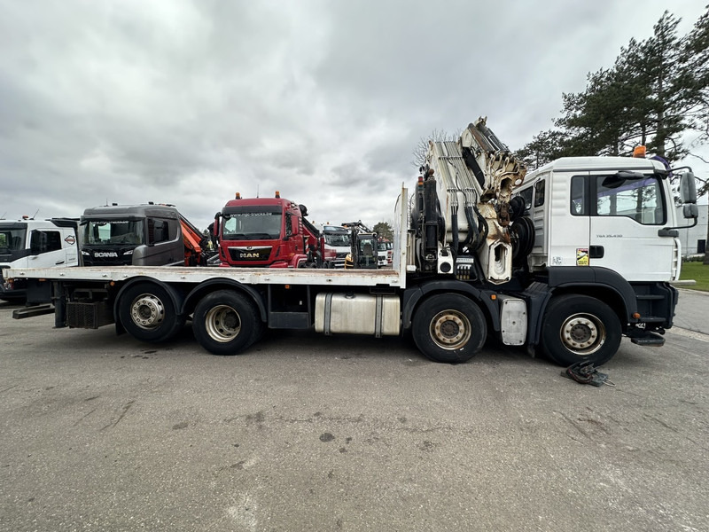 MAN TGA 35.430 8x2 + KRAN HIAB 700 E-6 + JIB 165X-3 - RETARDER - PRITSCHE 6m70~8m50 EXTENDABLE - MANUAL GEARBOX ZF - LIFT + STEERING AXLE - Vrachtwagen met open laadbak, Kraanwagen: afbeelding 3 MAN TGA 35.430 8x2 + KRAN HIAB 700 E-6 + JIB 165X-3 - RETARDER - PRITSCHE 6m70~8m50 EXTENDABLE - MANUAL GEARBOX ZF - LIFT + STEERING AXLE - Vrachtwagen met open laadbak, Kraanwagen: afbeelding 3