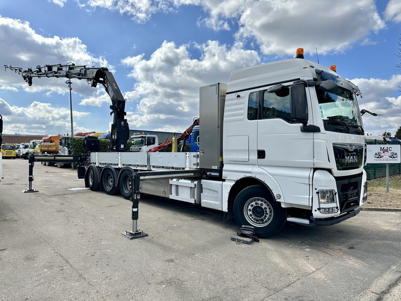 MAN TGX 35.420 8x4-4 TRIDEM + CRANE (26m!) HIAB X-HIPRO 408 E-5 + JIB 100X-5 - PLATFORM 6m40 - *306.245km* - BE TRUCK - Kraanwagen: afbeelding 1 MAN TGX 35.420 8x4-4 TRIDEM + CRANE (26m!) HIAB X-HIPRO 408 E-5 + JIB 100X-5 - PLATFORM 6m40 - *306.245km* - BE TRUCK - Kraanwagen: afbeelding 1