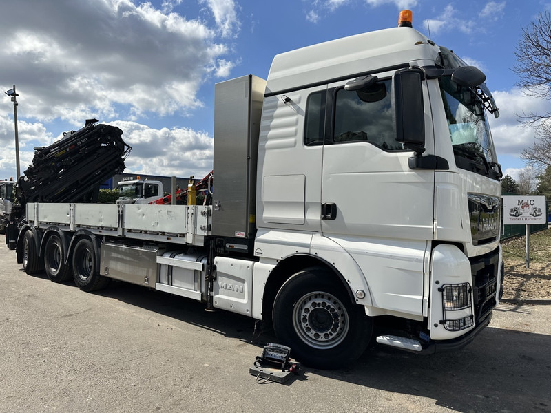 MAN TGX 35.420 8x4-4 TRIDEM PRTISCHE 6m40 + KRAN (26m!) HIAB X-HIPRO 408 E-5 + JIB 100X-5 - *306.245km* - BE TRUCK - Vrachtwagen met open laadbak, Kraanwagen: afbeelding 1 MAN TGX 35.420 8x4-4 TRIDEM PRTISCHE 6m40 + KRAN (26m!) HIAB X-HIPRO 408 E-5 + JIB 100X-5 - *306.245km* - BE TRUCK - Vrachtwagen met open laadbak, Kraanwagen: afbeelding 1