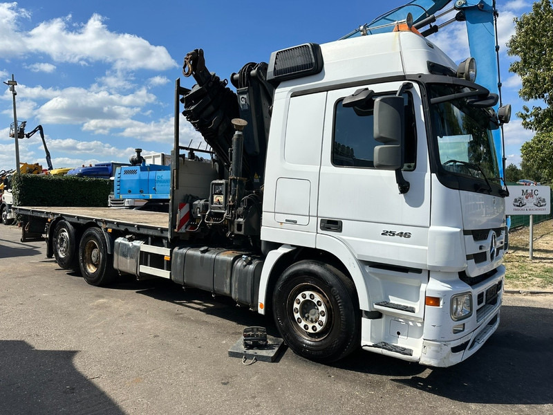 Mercedes-Benz ACTROS 2546 6x2 PRITSCHE + KRAN HIAB 422 EP-6 HIPRO - *415.000km* - PLATFORM 6m50 - LIFT AXLE - MP 3 - EURO 5 - BELGIAN PAPERS - Vrachtwagen met open laadbak, Kraanwagen: afbeelding 1 Mercedes-Benz ACTROS 2546 6x2 PRITSCHE + KRAN HIAB 422 EP-6 HIPRO - *415.000km* - PLATFORM 6m50 - LIFT AXLE - MP 3 - EURO 5 - BELGIAN PAPERS - Vrachtwagen met open laadbak, Kraanwagen: afbeelding 1