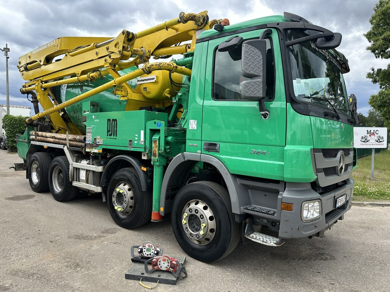 Mercedes-Benz ACTROS 3241 8x4 PUMI PM M 21-3 (21m) Putzmeister - *238.000km* / 1586H - EPS - BLADVERING / NAAFREDUCTIE - Betonpomp: afbeelding 2 Mercedes-Benz ACTROS 3241 8x4 PUMI PM M 21-3 (21m) Putzmeister - *238.000km* / 1586H - EPS - BLADVERING / NAAFREDUCTIE - Betonpomp: afbeelding 2