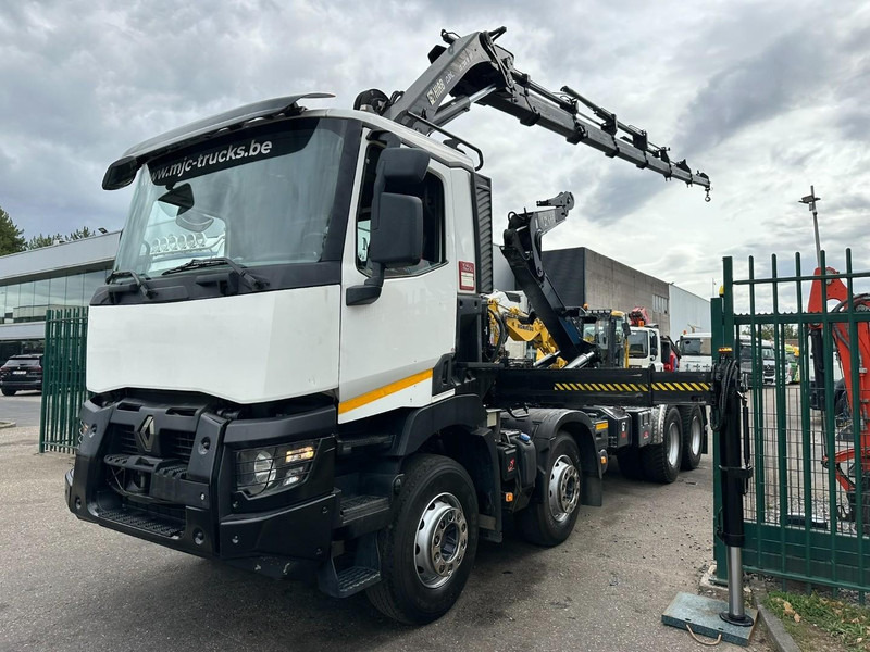 Renault C460 8x4 HOOKLIFT + (19m!) CRANE HIAB 288 E-6 HIDUO - RADIO - 5/6 F - STEEL SPRING / HUB REDUCTION - BE TRUCK - Haakarmsysteem vrachtwagen, Kraanwagen: afbeelding 3 Renault C460 8x4 HOOKLIFT + (19m!) CRANE HIAB 288 E-6 HIDUO - RADIO - 5/6 F - STEEL SPRING / HUB REDUCTION - BE TRUCK - Haakarmsysteem vrachtwagen, Kraanwagen: afbeelding 3