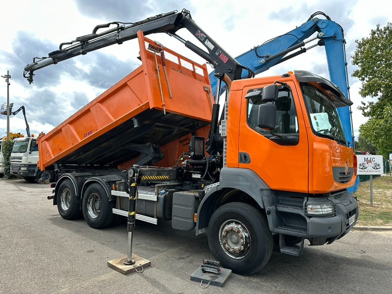 Renault KERAX 380 DXI 6x4 TIPPER + CRANE HIAB 144 B-3 - RADIO - *246.000km* - RETARDER - BORDMATIC - EURO 5 - Kipper vrachtwagen, Kraanwagen: afbeelding 1 Renault KERAX 380 DXI 6x4 TIPPER + CRANE HIAB 144 B-3 - RADIO - *246.000km* - RETARDER - BORDMATIC - EURO 5 - Kipper vrachtwagen, Kraanwagen: afbeelding 1