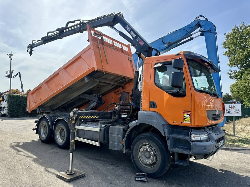 Renault KERAX 380 DXI 6x4 TIPPER + CRANE HIAB 144 B-3 - RADIO - *246.000km* - RETARDER - BORDMATIC - EURO 5 - Kipper vrachtwagen, Kraanwagen: afbeelding 1 Renault KERAX 380 DXI 6x4 TIPPER + CRANE HIAB 144 B-3 - RADIO - *246.000km* - RETARDER - BORDMATIC - EURO 5 - Kipper vrachtwagen, Kraanwagen: afbeelding 1