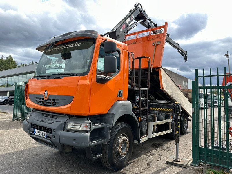 Renault KERAX 380 DXI 6x4 TIPPER + CRANE HIAB 144 B-3 - RADIO - *246.000km* - RETARDER - BORDMATIC - EURO 5 - Kipper vrachtwagen, Kraanwagen: afbeelding 2 Renault KERAX 380 DXI 6x4 TIPPER + CRANE HIAB 144 B-3 - RADIO - *246.000km* - RETARDER - BORDMATIC - EURO 5 - Kipper vrachtwagen, Kraanwagen: afbeelding 2